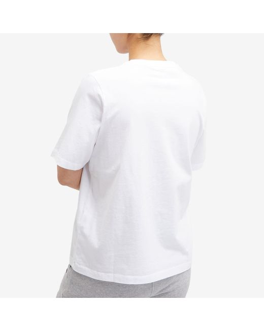 Maison Kitsuné White Speedy Fox Patch Comfort T-Shirt