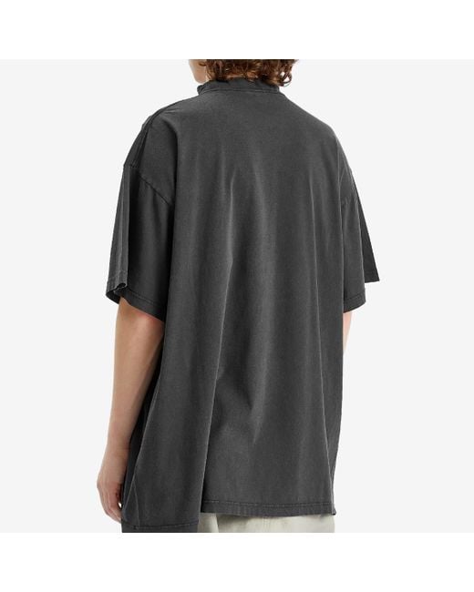 Balenciaga Getaria Tubular Oversized T-Shirt in Black for