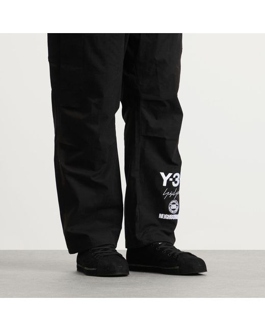 Y-3 Black X Nbhd Nizza Lo Sneaker for men