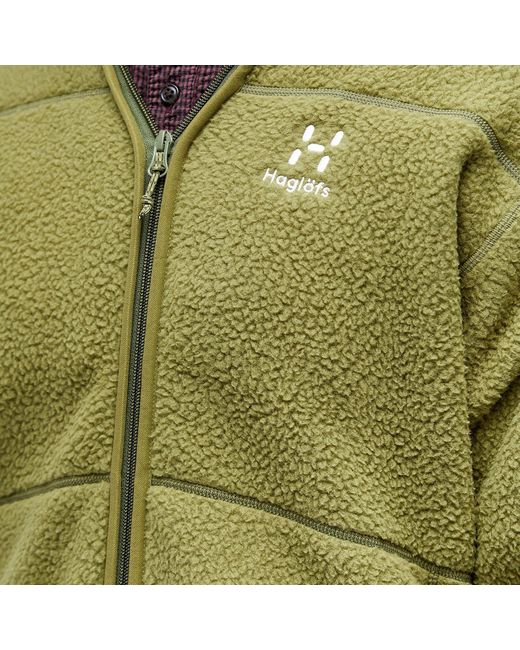Haglöfs Mossa Pile Fleece Jacket in Green for Men | Lyst Canada