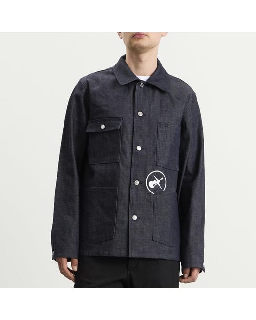A.P.C. Blue Frgmt. Grand Jack Jacket for men