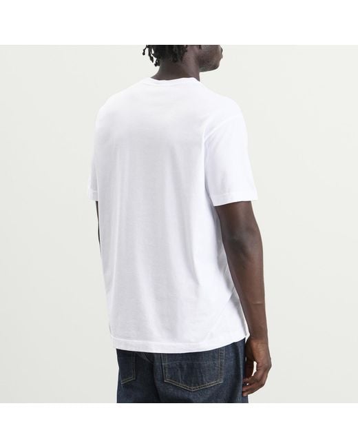 Stone Island White Patch Logo T-Shirt for men
