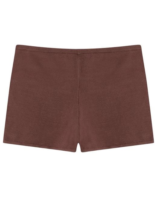 Peachy Den Purple Marie Knit Shorts