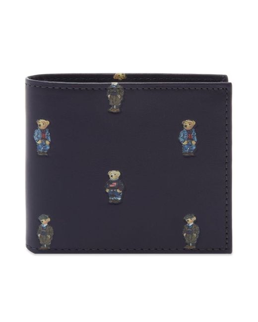 Polo Ralph Lauren Blue All Over Bear Billfold Wallet for men