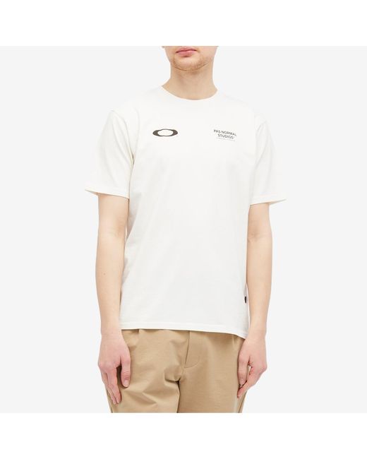 Pas Normal Studios White X Oakley Off-Race T-Shirt for men