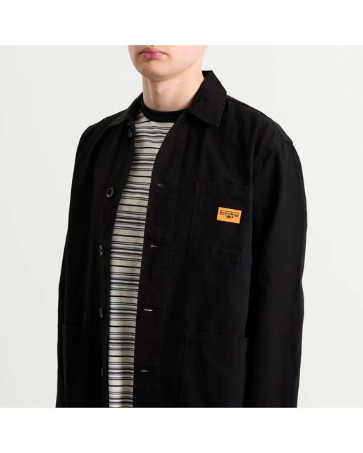 Service Works Black Canvas Chore Shirt for men