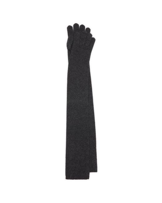 Max Mara Black Knit Gloves