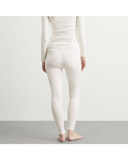 Fruity Booty White Ditsy Floral Legging