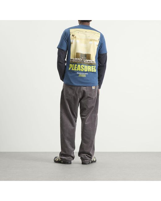 Pleasures Blue X Boiler Room Turntable T-Shirt for men