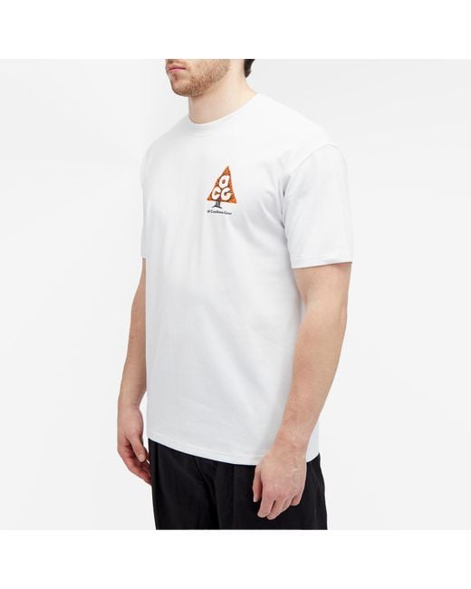 Nike White Acg Wildwood T-Shirt for men