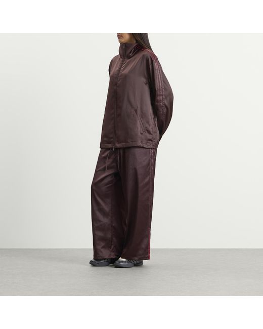 Y-3 Brown Satin Track Jacket