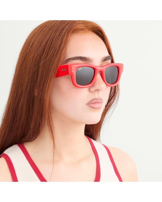 Ray-Ban Red X A$Ap Rocky Wayfarer Puffer Sunglasses