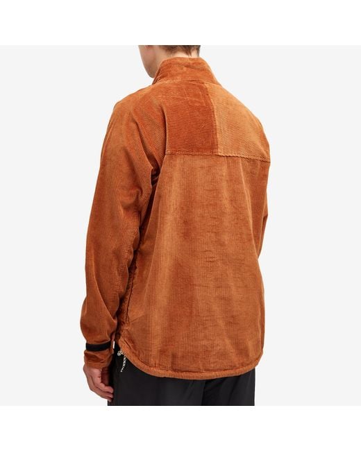 Kavu Brown Corduroy Throwshirt Flex for men