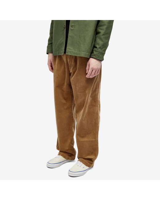 Human Made Brown Corduroy Easy Pants for men