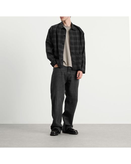 YMC Black Pj Check Overshirt for men