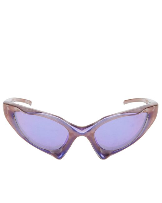 Balenciaga Bio-Based Nylon Cat-Eye Runner Sunglasses in  display picture 3