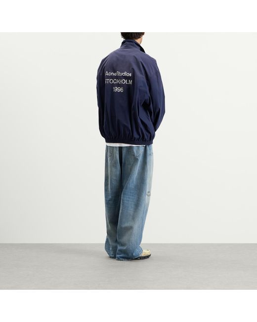 Acne Blue Olando Cotton Poplin Jacket for men