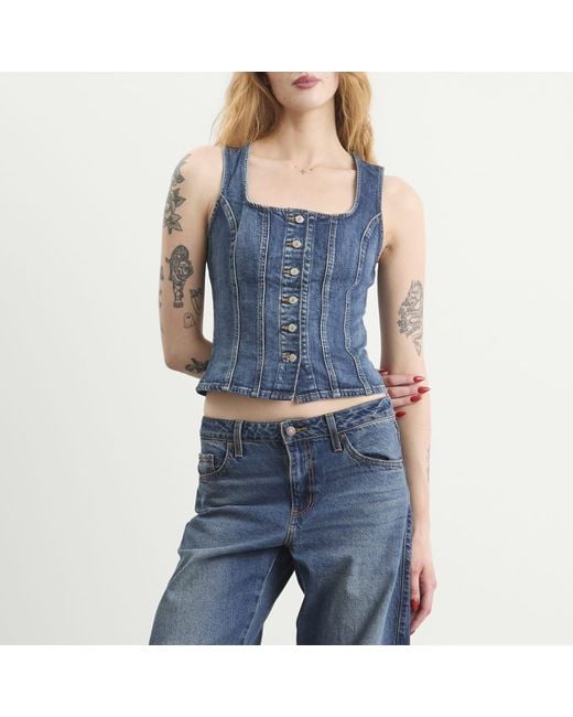Levi's Blue Sculpted Top