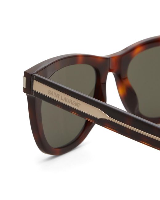 Saint Laurent Brown Saint Laurent Naked Wire Sunglasses