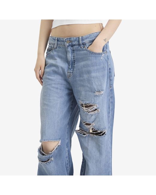 GOOD AMERICAN Blue Good Ease Relaxed Jeans