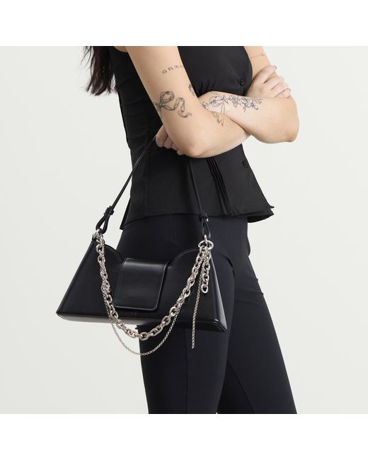 Justine Clenquet Black Marla Evening Chain Bag