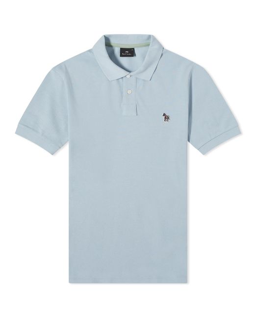Paul Smith Blue Regular Fit Zebra Polo Shirt for men