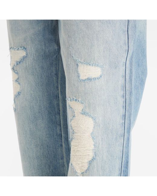Cole Buxton Blue Repaired Jeans for men