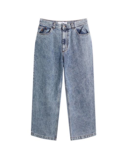 POLAR SKATE Blue Big Boy Loose Tapered Jeans for men