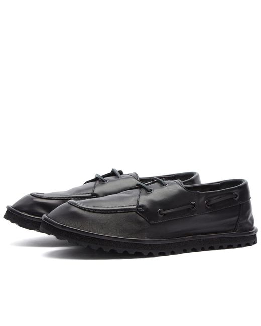 Dries Van Noten Black Boat Shoe for men