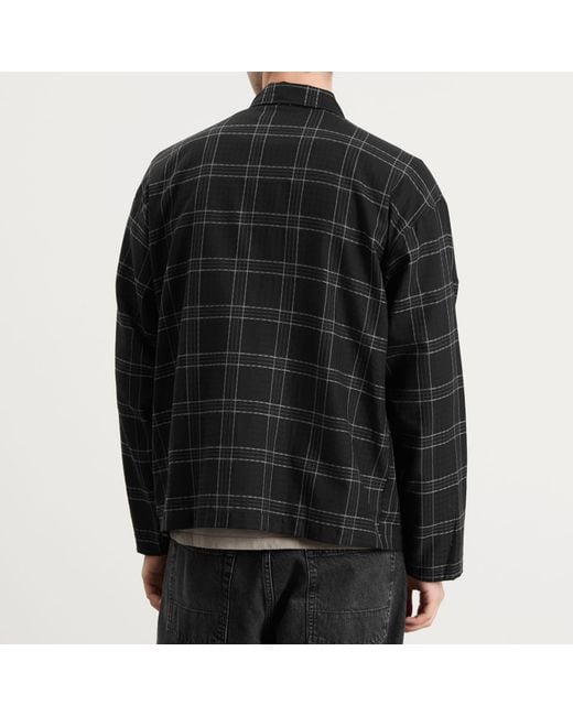 YMC Black Pj Check Overshirt for men