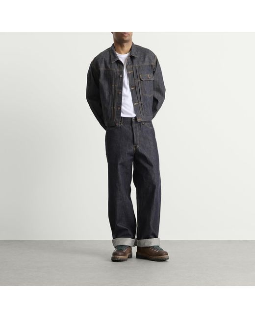 Visvim Black 102Xx Denim Jacket Mud Wash for men