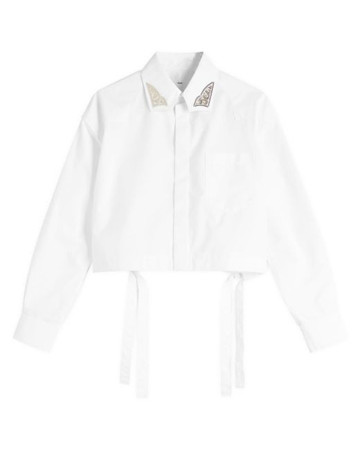 Toga White Toga Metal Collar Shirt