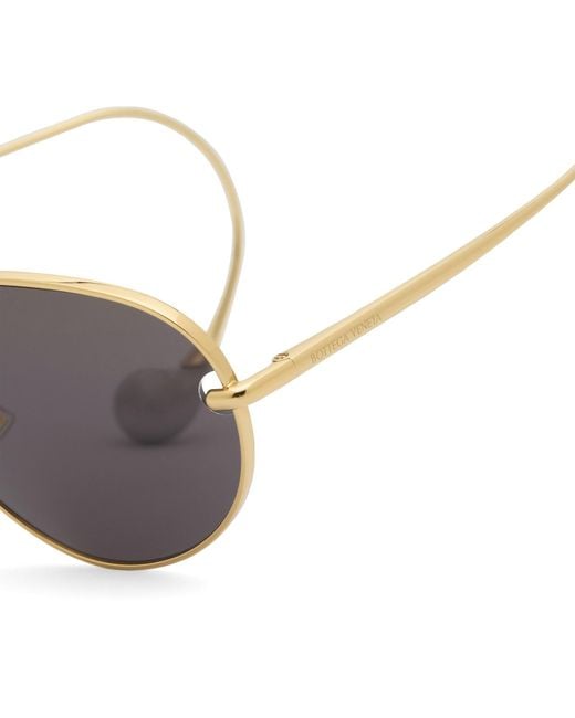 Bottega Veneta Metallic Bottega Veneta Bv1437S Sunglasses