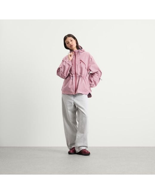 Damson Madder Red End. Exclusive Matilda Raincoat