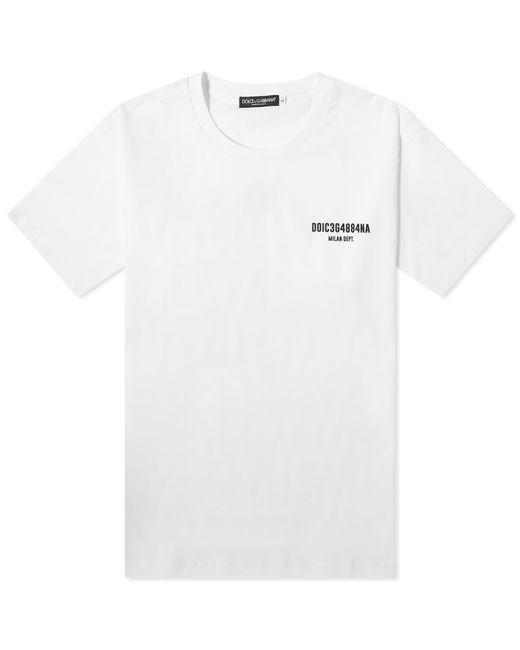 Dolce & Gabbana White Vibe Logo T-Shirt for men