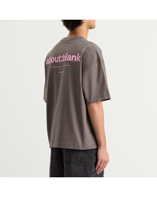 About Blank Brown Box Logo T-Shirt for men