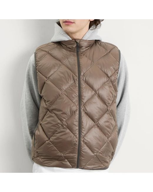 Thisisneverthat Brown Pertex Light Down Vest for men