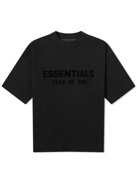Fear Of God Black Spring Kids Crew Neck T-Shirt for men