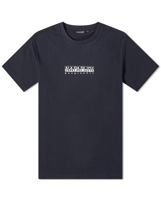 Napapijri Blue Box Logo T-Shirt for men