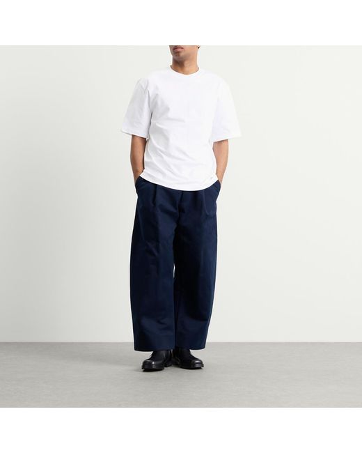 Studio Nicholson White Lay Boxy Fit T-Shirt for men