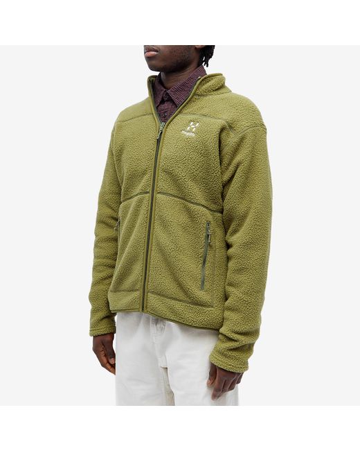 Haglöfs Green Mossa Pile Fleece Jacket for men
