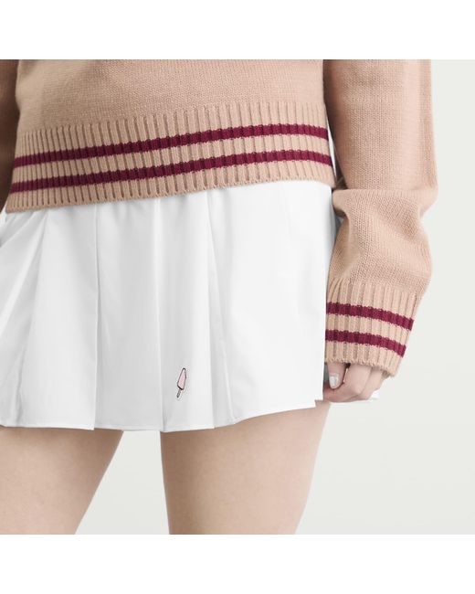 ICECREAM White Soft Serve Pleated Skirt