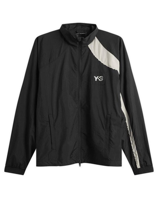 Y-3 Black Logo Track Jacket for men