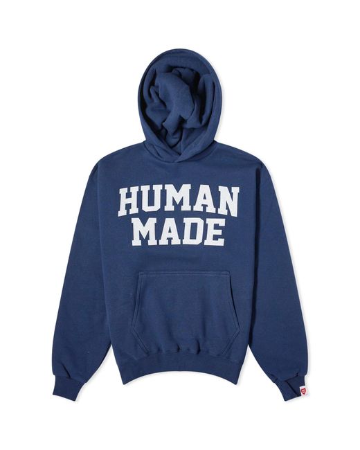Human Made Blue Logo Hoodie for men
