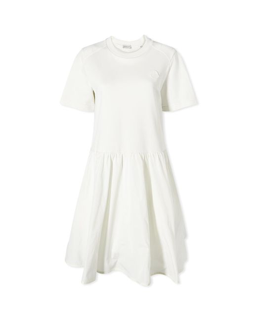 Moncler White T-Shirt Dress