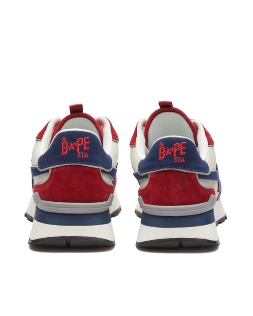 A Bathing Ape Red Roadsta Express Sneaker for men