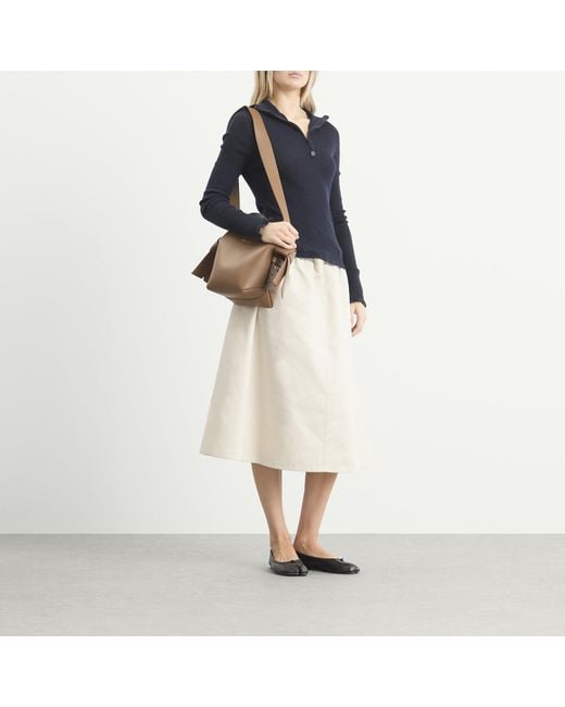 Maison Margiela Natural Mm6 Midi Skirt