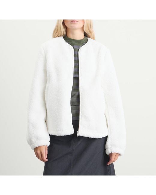 Samsøe & Samsøe White Saautumn Fleece Jacket