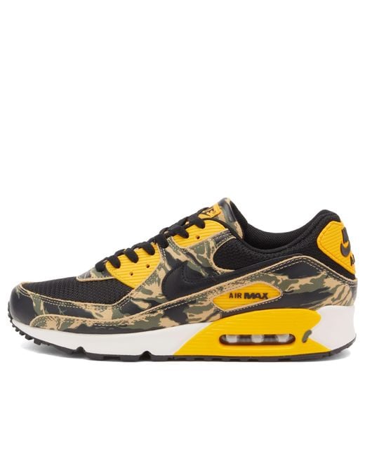 Nike Yellow Air Max 90 Prm Sneaker for men
