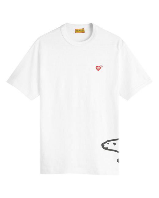 Human Made White Side Polar Bear T-Shirt for men